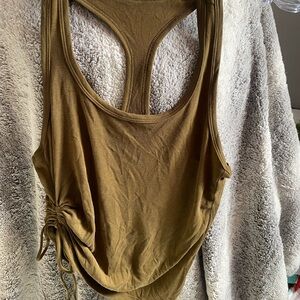 ZYIA Olive Racerback Tank Top